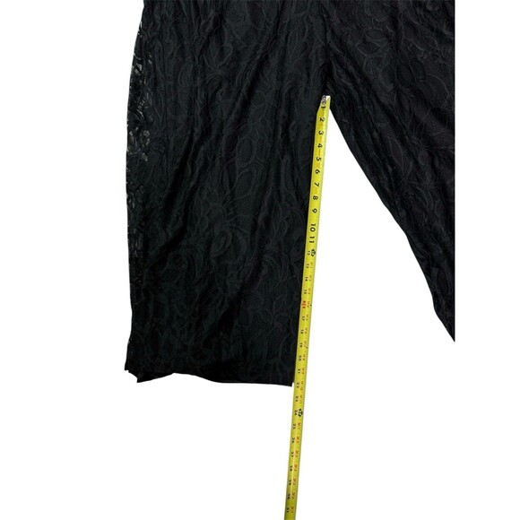 Dennis Basso Women's Pants Sz 3XP Regular Fully Lined Lace Black A675075 - Picture 11 of 14